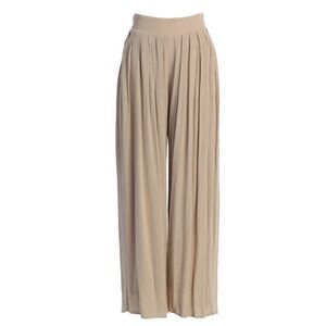 JLUXLABEL BEIGE AFTER SUNSET PLEATED PANTS